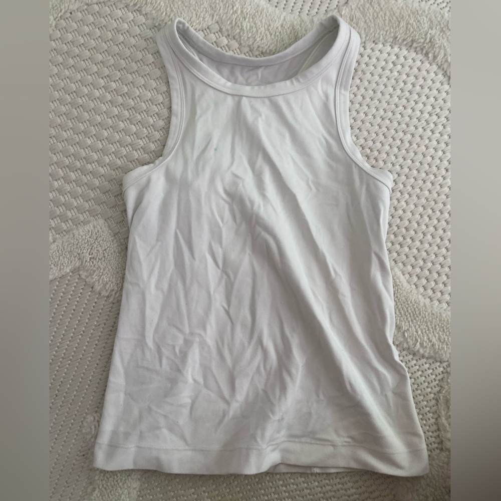 off white lulu racer back tank top size 2